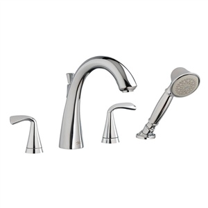 American Standard 7186901.002 Fluent Deck-Mount Bathtub Faucet w/ Personal Handshower (Chrome)