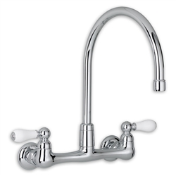 American Standard 7295.252 - Heritage 2-Handle Wall-Mount Kitchen Faucet with Soap Dish