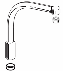 American Standard M961644-0020A - Chrome Plated High-Flow Spout