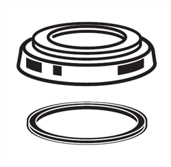 American Standard M961768-2080A - SINGLE HOLE MOUNTING RING FOR FILTER, WHITE HEAT