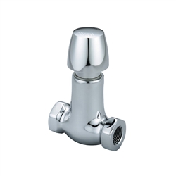 Central Brass 0336-N2-3/8 Slow-Close Straight Stop, Chrome
