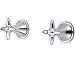 Central Brass 80805-C3 - Two Handle Valve Set with Cross Handles