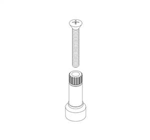 CENTRAL BRASS G-1548-ET Stem Extension with Screw