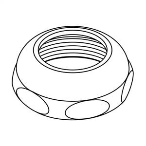 CENTRAL BRASS PF-358-RS Cap Nut for Bubbler Head