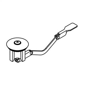 CENTRAL BRASS SU-3359-A Strainer Plug assembly With Plug Guide & Rocker Arm for Bath Drain
