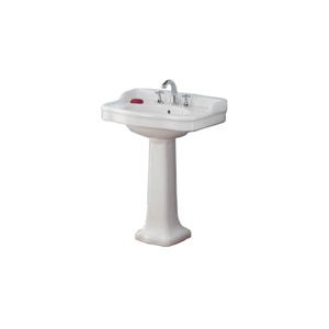 Cheviot 350/22-WH-1 ANTIQUE Pedestal Sink, White Sink