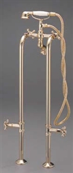 Cheviot 3970PB - FREE-STANDING WATER SUPPLY LINES WITH STOP VALVES-POLISHED BRASS
