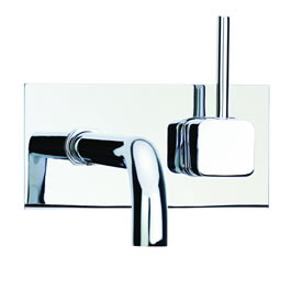 Cifial 224.152.625 - Techno Quadra Single Handle Wall Mount Lavatory Faucet