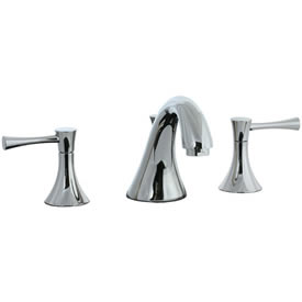 Cifial 245.110.721 - Brookhaven Widespread Lavatory Faucet with Crown Lever - Polished Nickel