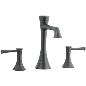 Cifial 245.130.D20 - Brookhaven L Spout low with s Lavatory with Crown Lever -Distressed Nickel