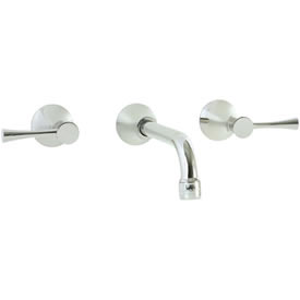Cifial 245.156.721 - Brookhaven Wall Mounted Lavatory Faucet Crown Lever - Polished Nickel
