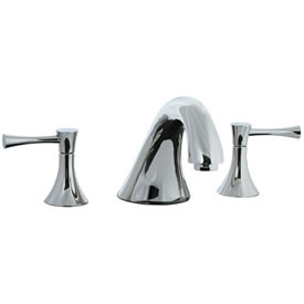 Cifial 245.640.721 - Brookhaven 3pc Roman Tub Filler Faucet Trim with Crown Levers - Polished Nickel