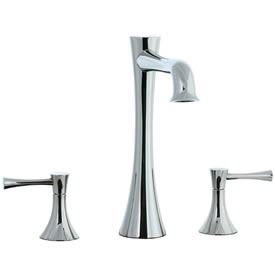 Cifial 245.650.721 - Brookhaven L Spout 3pc Roman Tub Trim with Crown Lever - Polished Nickel