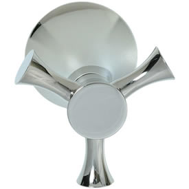 Cifial 246.665.721 - Brookhaven Volume Control and Diverter Transfer Valve Trim Crown Cross - Polished Nickel