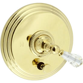 Cifial 255.611.X10 - Brunswick Crystal Handle Press Bal B/S valve with Diverter TRIM