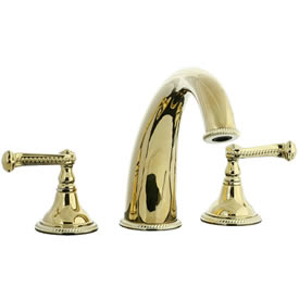 Cifial 256.650.X10 - Brunswick 3-pc Hi-arch Roman Tub Faucet Trim -PVD Brass