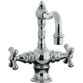 Cifial 267.105.721 - High T-body 1-hole Lavatory Faucet with Cross Handle- Polished Nickel