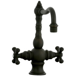 Cifial 267.225.W30 - High T-body 1-hole Bar Faucet with Cross Handle-Weathered