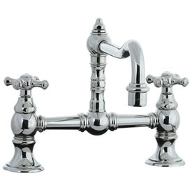 Cifial 267.235.721 - High Hi-rise Exposed Bride Mount Kitchen Faucet without Spray - Polished Nickel