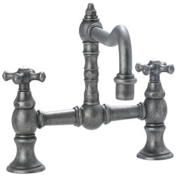 Cifial 267.235.D20 - High Hi-rise Exposed Bride Mount Kitchen Faucet without Spray -Distressed Nickel