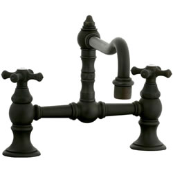 Cifial 267.235.W30 - High Hi-rise Exposed Bride Mount Kitchen Faucet without Spray -Weathered