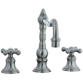 Cifial 267.250.620 - High Pillar Kitchen Widespread Faucet without Spray -Satin Nickel