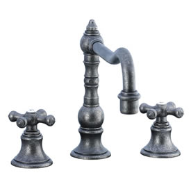 Cifial 267.250.D20 - High Pillar Kitchen Widespread Faucet without Spray -Distressed Nickel