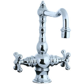 Cifial 267.350.625 - High T-body 1-hole Kit Faucet without Spray Cross Handle- Polished Chrome