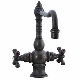 Cifial 267.350.D15 - High T-body 1-hole Kit Faucet without Spray Cross Handle-Distressed Bronze