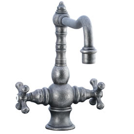 Cifial 267.350.D20 - High T-body 1-hole Kit Faucet without Spray Cross Handle-Distressed Nickel