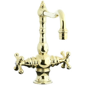 Cifial 267.350.X10 - High T-body 1-hole Kit Faucet without Spray Cross Handle-PVD Brs