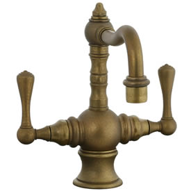 Cifial 268.105.V05 - High T-body 1-hole Lavatory Faucet Lever Handle - Aged Brass