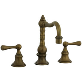 Cifial 268.130.V05 - High Pillar Widespread Lavatory Faucet - Aged Brass