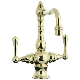 Cifial 268.225.X10 - High T-body 1-hole Bar Faucet Lever Handle - PVD Brs
