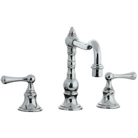 Cifial 268.250.721 - High Pillar Kitchen Widespread Faucet without Spray - Polished Nickel