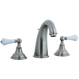 Cifial 272.150.620 - Asbury Porcelain Lever Hi-arch Widespread Lavatory Faucet -Satin Nickel