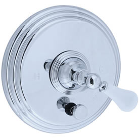 Cifial 272.611.625 - Asbury Porcelain Lever PB with Diverter TRIM - Polished Chrome