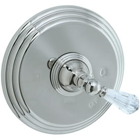 Cifial 275.606.721 - Asbury Crystal Handle PB valve without Diverter TRIM- Polished Nickelcke