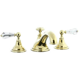 Cifial 275.640.X10 - Asbury Crystal Handle 3-pc Teapot Roman Tub Faucet Trim -PVD Brass