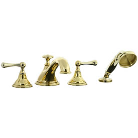 Cifial 278.645.X10 - Asbury 4-pc. Teapot Roman Tub Faucet Trim -PVD Brass