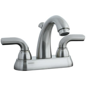 Cifial 295.115.620 - Stone Mountain 4-inch cc Lavatory Faucet with Lever Handle-Satin Ni