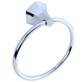 Cifial 401.440.625 - Hexa Towel Ring - Polished Chrome