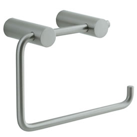 Cifial 422.655.620 - Techno Straight Two-Post Toilet Paper Holder - St. Nickel