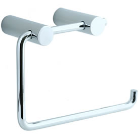 Cifial 422.655.625 - Techno Straight Two-Post Toilet Paper Holder - Pol. Chrome