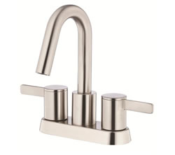 Danze D301030BN - Amalfi Two Handle Centerset Lavatory Faucet with touchdown drain - Tumbled Bronzeushed Nickel