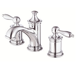 Danze D304010 - Prince Two Handle Widespread Lavatory Faucet with Touch Down Drain - Polished Chrome