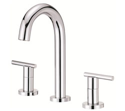 Danze D304558 - Parma Two Handle Widespread Trimline Lever Handle with Touch Down Drain - Polished Chrome