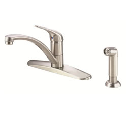 Danze D407112SS - Melrose Single Handle Kit Lever Handle with Spray - Stainless Steel