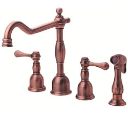 Danze D422057AC - Opulence Two Handle Kit Lever Handle with Spray - Antique Copper