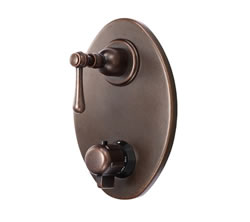 Danze D560157BRT - Opulence Two Handle TRIM 1/2-inch Thermostatic Valve Lever Handle - Tumbled Bronze